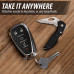 Maxam Falcon IV Lockback Knife with Thumbhole and Key Chain