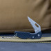 Maxam Falcon IV Lockback Knife with Thumbhole and Key Chain