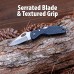 Stainless Steel Serrated Blade Lockback Knife Bulk Packed
