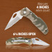 Non-Glare Lockback Knife with Screen Print on Blade or Handle