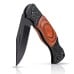 Maxam Non-Glare Blade Lockback Knife with Laminated Wood Handle
