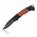 Maxam Non-Glare Blade Lockback Knife with Laminated Wood Handle