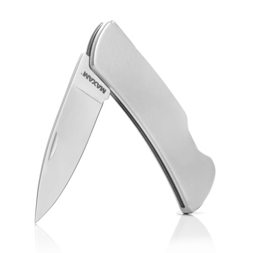 Maxam Lockback Knife with Honed Blade and Stainless Steel Handle