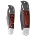 Maxam 3 PC Knife Set with Laminated Wood Handles in Magnetic Gift Box