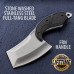 Stainless Steel Fixed Blade Mini Cleaver Knife with Nylon Sheath