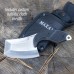 Stainless Steel Fixed Blade Mini Cleaver Knife with Nylon Sheath