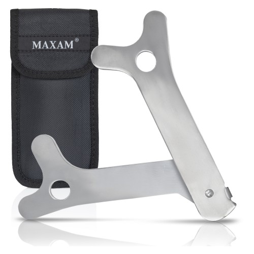 Maxam Large Game Stainless Steel Rib Spreader with Fabric Sheath