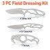 3-Piece Field Dressing Kit includes 1680d Sheath with Storage Pocket 