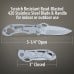 Maxam Stainless Steel Frame Lock Para Knife with Pocket Clip