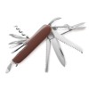 Multi-Function Knife with Stainless Steel Blades and Brown Handle
