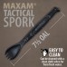 Tactical Spork, Spoon Fork Knife Combo with Stainless Steel Blade