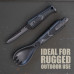 Tactical Spork, Spoon Fork Knife Combo with Stainless Steel Blade