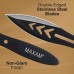 Maxam 4pc Throwing Knife Set with Double-Edged Stainless Steel Blades
