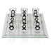 Maxam Shot Glass Tic-Tac-Toe Game with Glass Game Board with Print Service