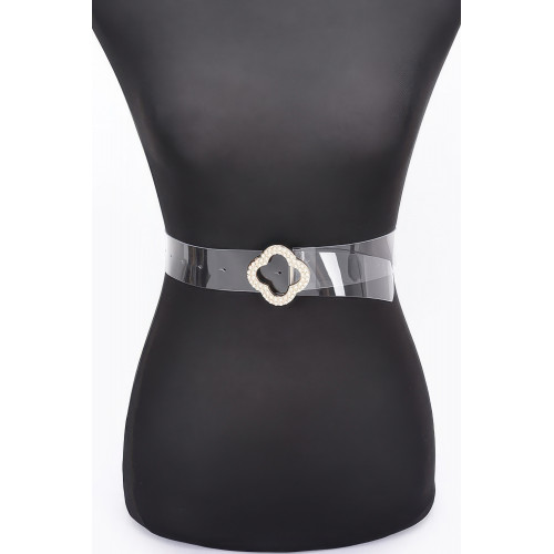 Pearl Metal Buckle Clear Belt Collection - CC-WH2001509