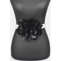 Oversized Flower Pearl Elastic Belt