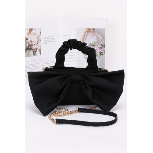Nylon Top Handle Bag With Bow Front Clutch Collection - CC-WH2000822