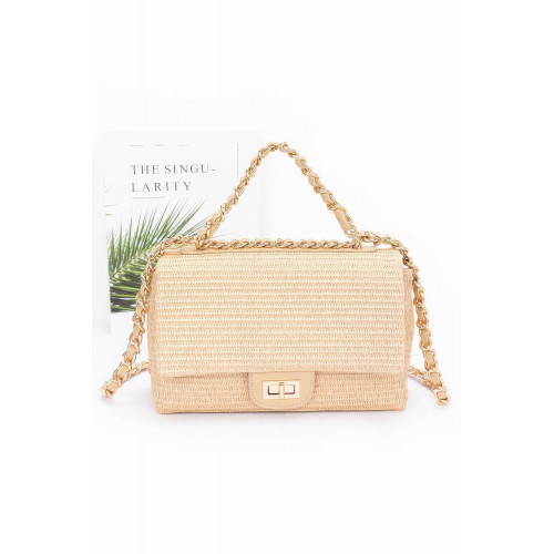 Faux Straw Flap Bag Collection - CC-WH2001432