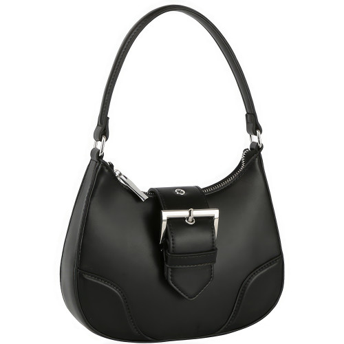 Chic Buckle Curve Handle Shoulder Bag - CC-58193