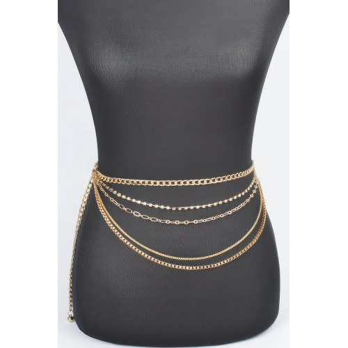 Multi Layered Alloy Linked Belt - CC-WH2002019