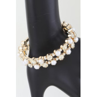 Double Pearled Cuff Bracelet