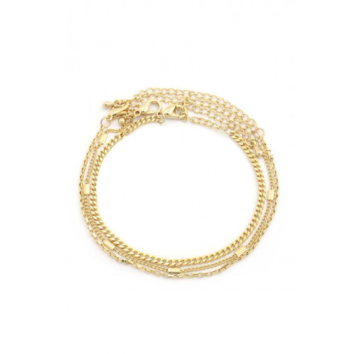 Sodajo Curb Link Alloy Bracelet Set - CC-53834