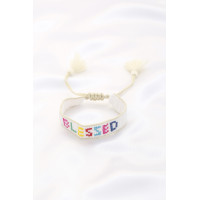Blessed Bead Pull Tie Bracelet