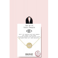 Gold Rhodium Dipped Let Go Of Toxic People Bracelet