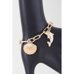 Dolphin In The Sea Chain Bracelet