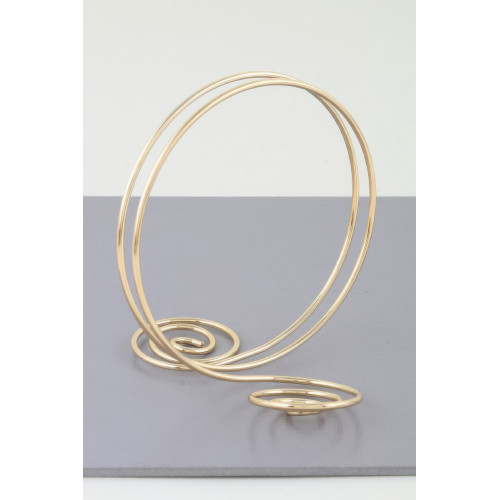 Twin Spiral Loop Arm Cuff - Designer Style - CC-WH2001814