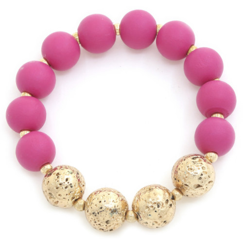Patterned Beaded Bracelet - CC-58671