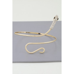 Jeweled Snake Arm Cuff