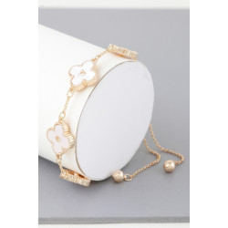 Marbled Clover Adjustable Bracelet