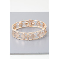 Twisted Open Clover Cuff Bracelet