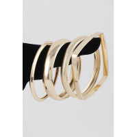 Multi Shiny Silver Layer Bracelet