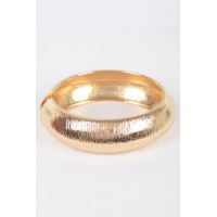 Textured Metal Bangle Bracelet