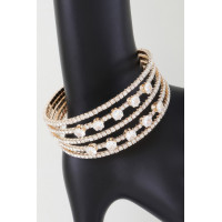 Multi Jeweled Cuff Bracelet