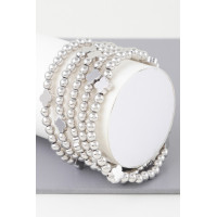 Multi Clover Beaded Bracelet