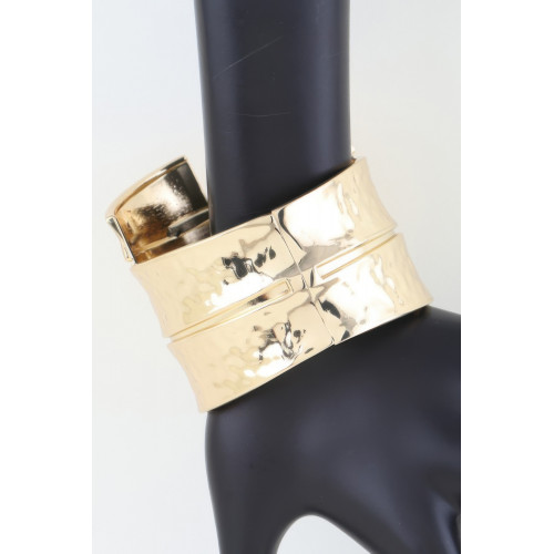 Shiny Multi Cuff Bracelet - Designer Style - CC-WH2001854