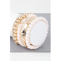 Multi Frosty Bead Bracelet