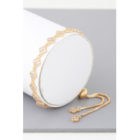 Jeweled Clover Chain Bracelet