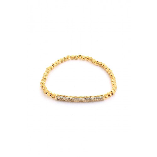 Alloy Ball Bead Stretch Bracelet - CC-53369