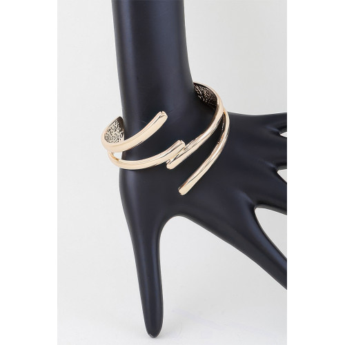 Delicate Contact Cuff Bracelet - Designer Style - CC-WH2000885
