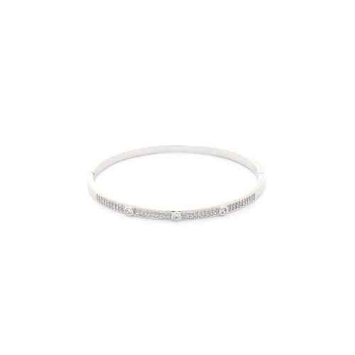 Cubic Zirconia Encrusted Bracelet - Designer Style - CC-53367