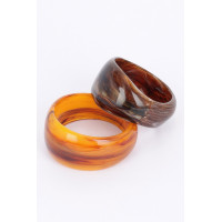 2pack Resin Bangle - Everyday Glam