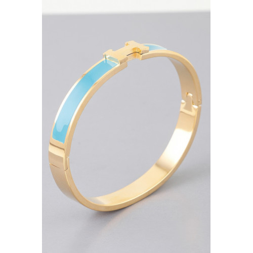 Bright H Cuff Bracelet - Designer Style - CC-WH2001236