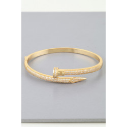 Bejeweled Sharp Nail Wrap Bracelet