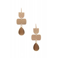Teardrop Gem Multi Shape Dangle Earring