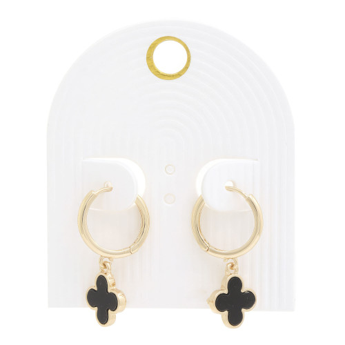 Moroccan Shape Hoop Earring - Designer Style - CC-58242