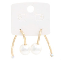 Pearl Bead Metal Earring